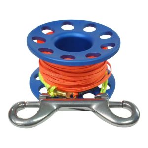 Deep Blue Finger Reel Aluminium 30m