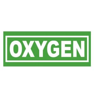 Deep Blue Oxygen Sticker for Tank