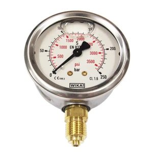 Oil Filled Pressure Gauge Stainless