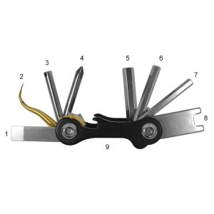 Saekodive Multi Tools Stainless Steel 9 Tools